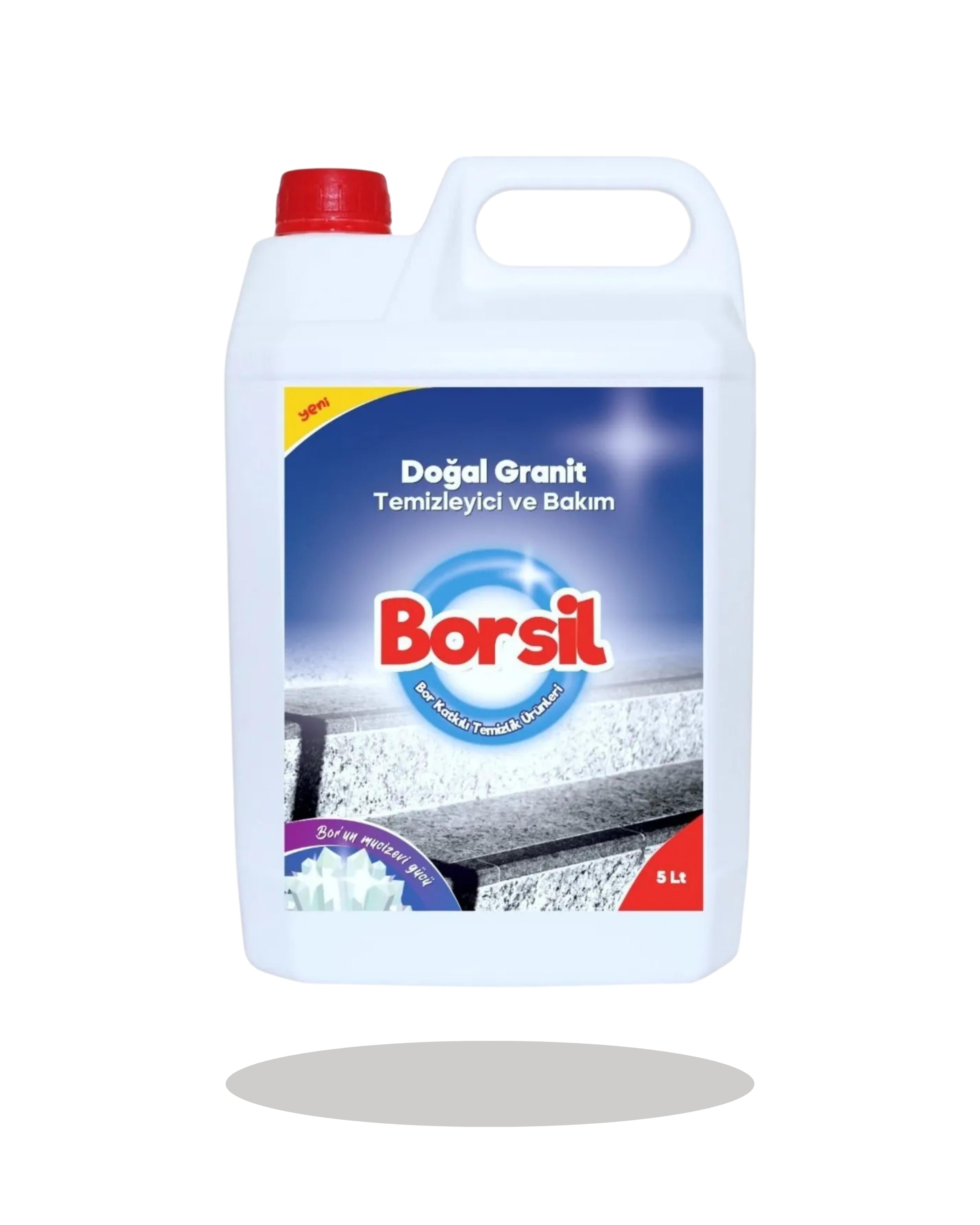 Borsil Doğal Granit Temizleyici Ve Bakımı Parlatıcı Etkili Leke Önleyici Derinlemesine Temizlik