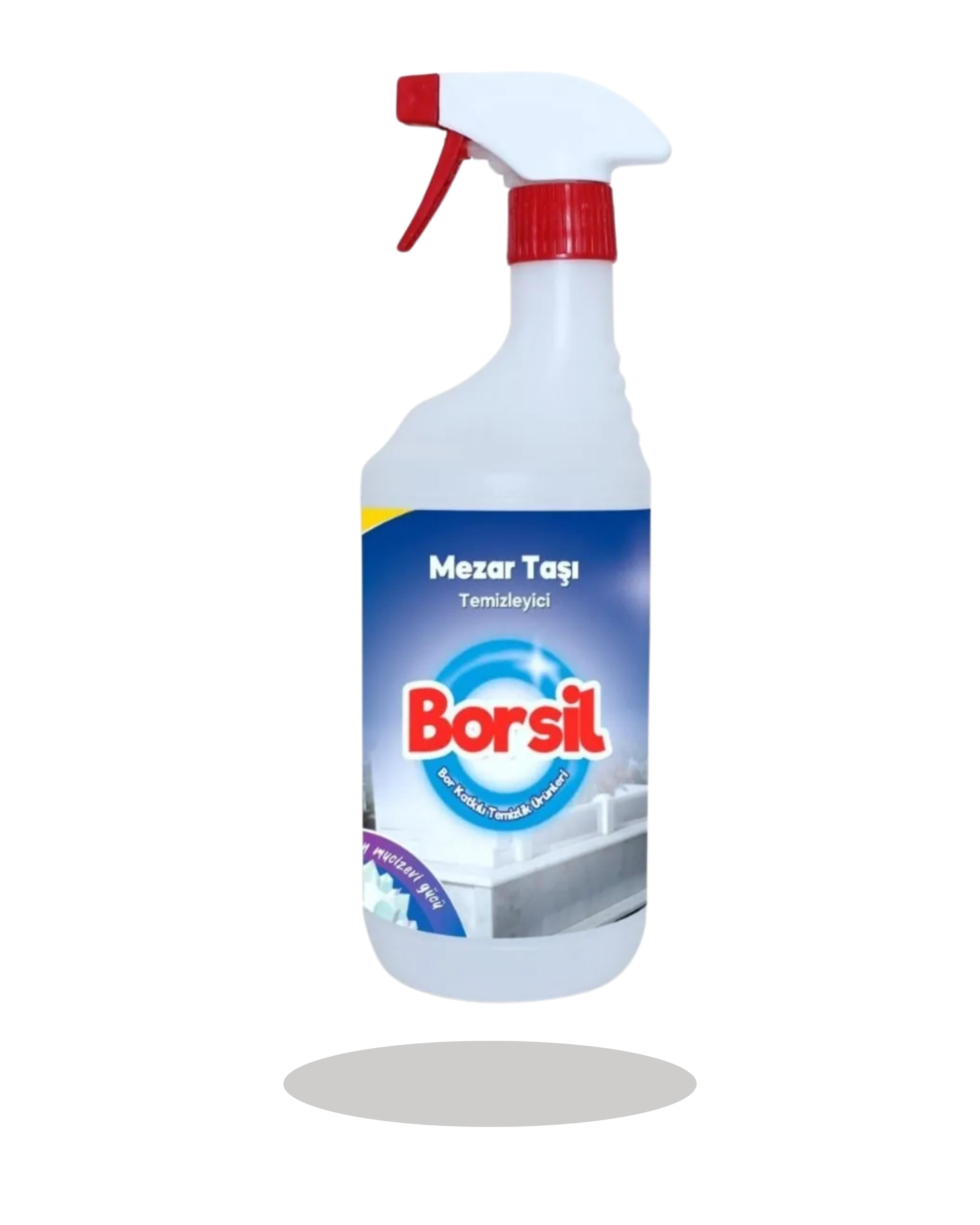 Borsil Mezar Taşı Ve Anıt Temizleyici Yoğun Etkili Leke Sökücü Doğal Taş Koruyucu