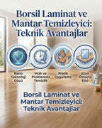 Borsil Laminat Ve Mantar Yer Döşemesi Temizleyici Parlatıcı Etkili Nano Teknoloji Panel Bakımı