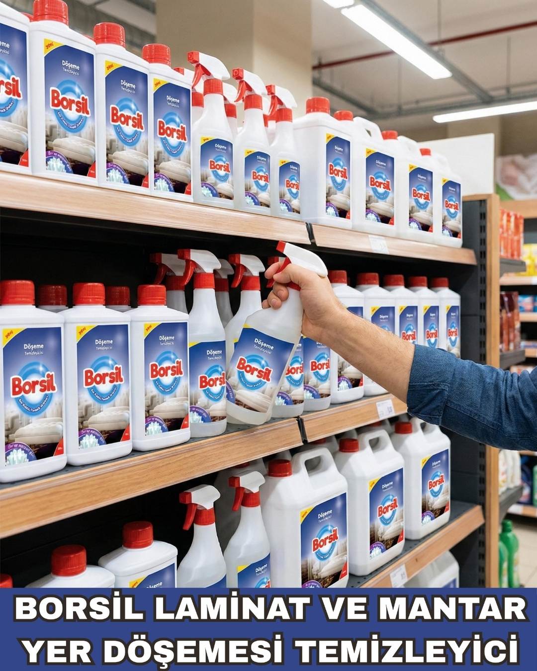 Borsil Laminat Ve Mantar Yer Döşemesi Temizleyici Parlatıcı Etkili Nano Teknoloji Panel Bakımı