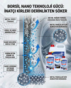 Borsil Bulaşık Ve Çamaşır Makinesi Temizleyici Koku Giderici Nano Teknoloji Hijyenik Bakım Maddesi