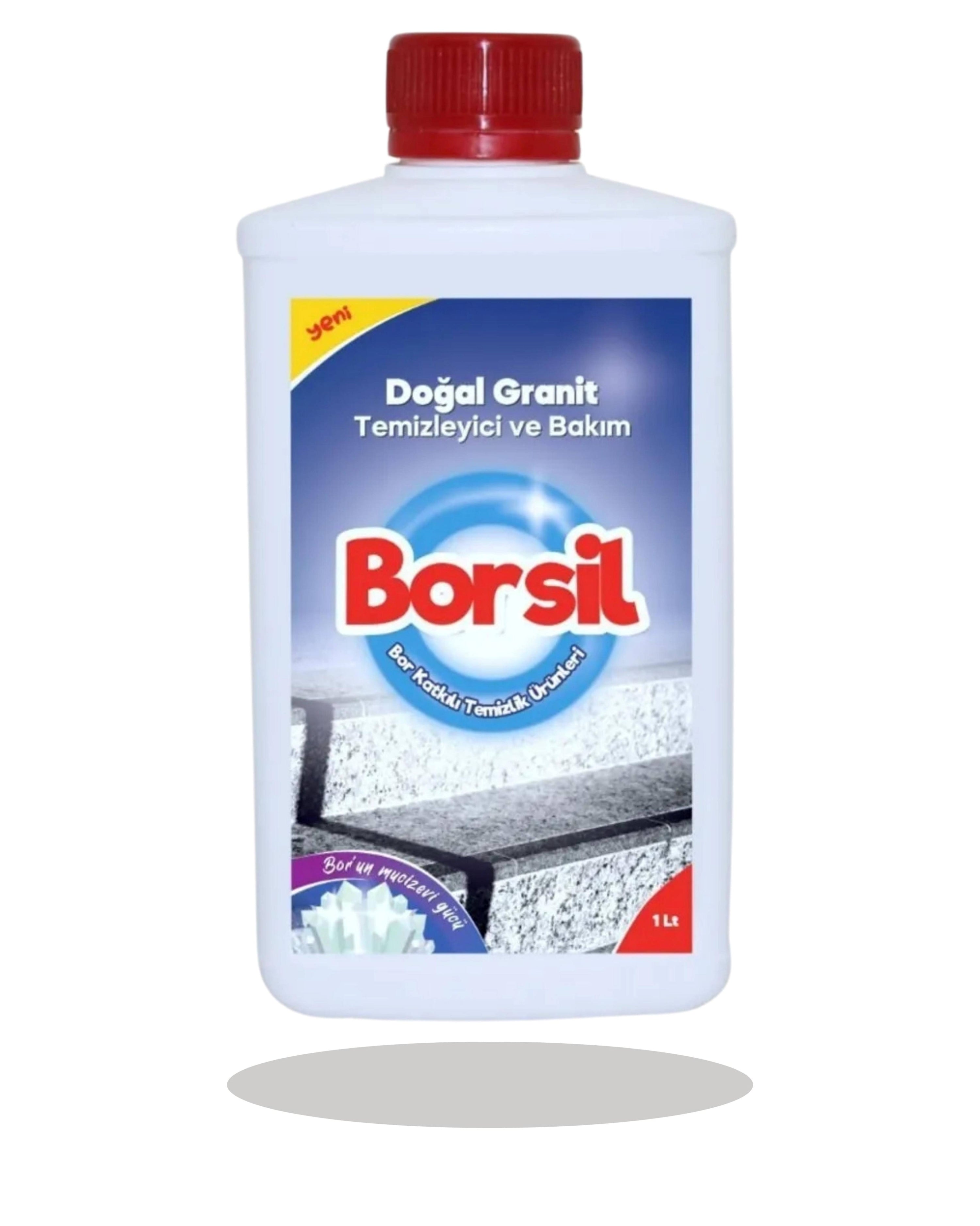 Borsil Doğal Granit Temizleyici Ve Bakımı Parlatıcı Etkili Leke Önleyici Derinlemesine Temizlik
