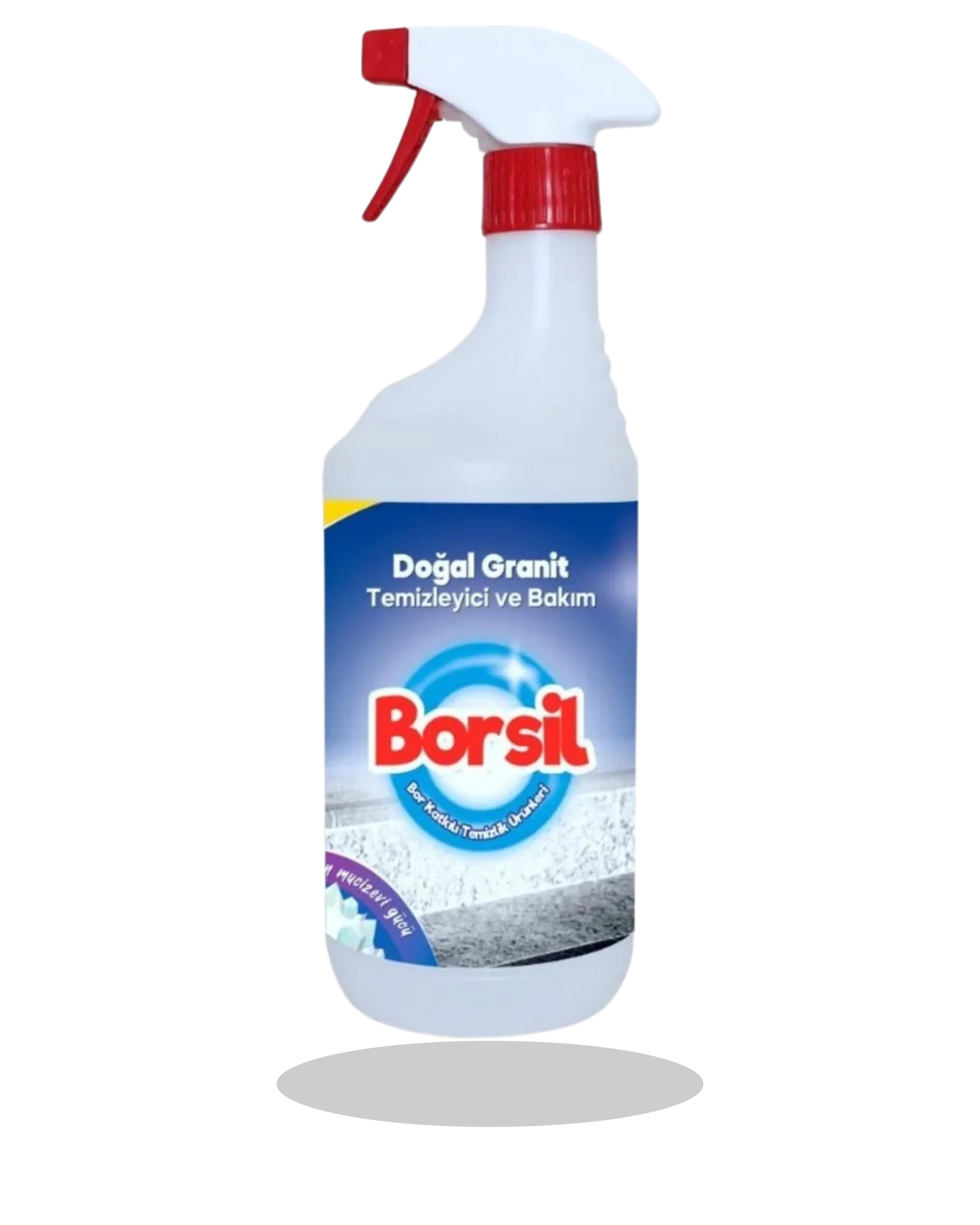 Borsil Doğal Granit Temizleyici Ve Bakımı Parlatıcı Etkili Leke Önleyici Derinlemesine Temizlik