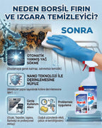 Borsil Fırın Ve Izgara Temizleyici Yanmış Yağ Sökücü Nano Teknoloji Barbekü Ve Ocak Temizleyici