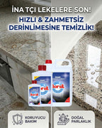 Borsil Granit Temizleyici Ve Bakımı Doğal Taş Parlatıcı Nano Teknoloji Koruyucu Bakım Sütü