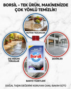 Borsil Granit Temizleyici Ve Bakımı Doğal Taş Parlatıcı Nano Teknoloji Koruyucu Bakım Sütü