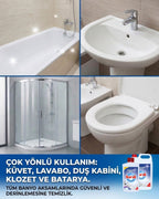 Borsil Kireç Ve Pas Çözücü Banyo Ve Musluk Parlatıcı Nano Teknoloji Derinlemesine Temizlik