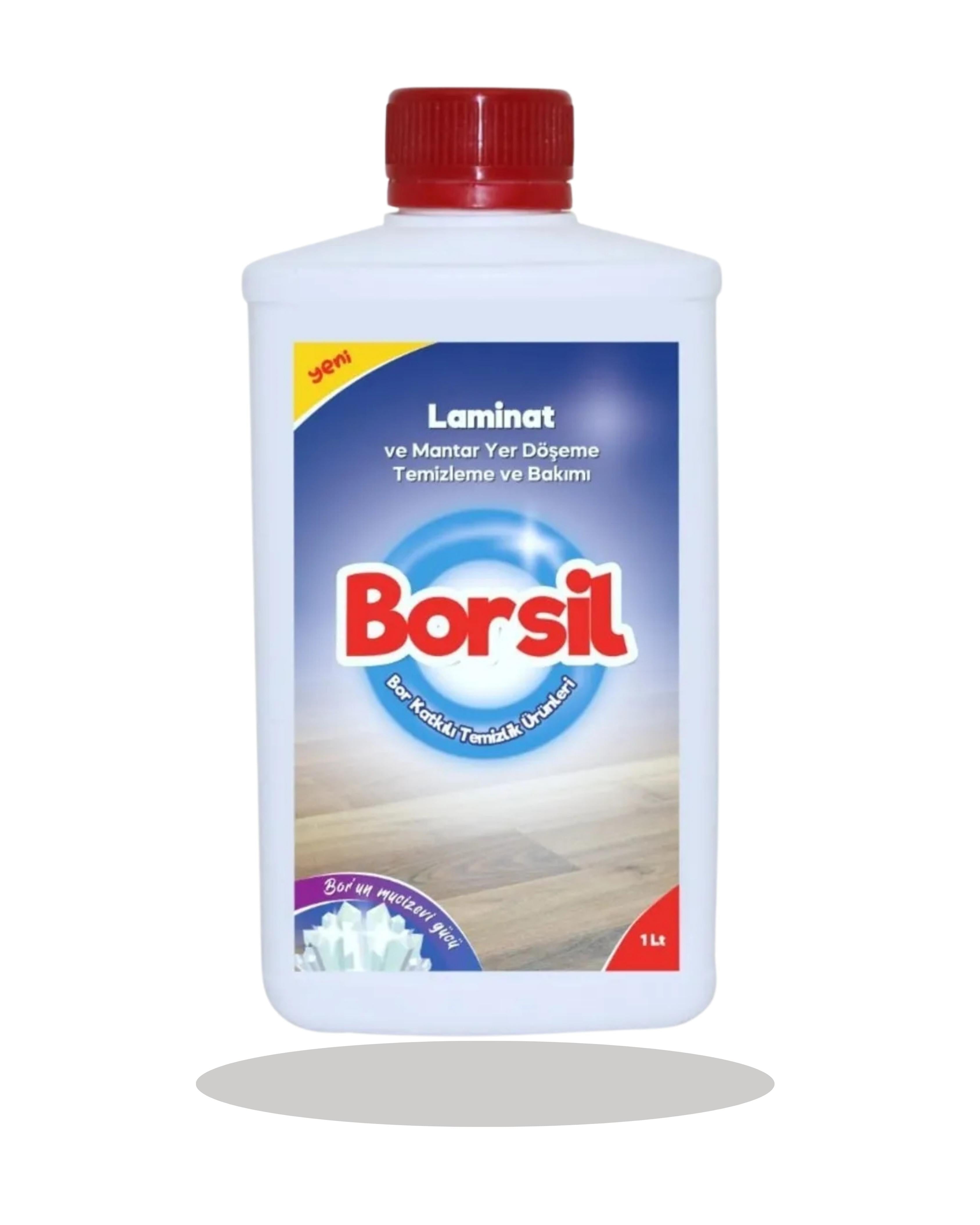 Borsil Laminat Ve Mantar Yer Döşemesi Temizleyici Parlatıcı Etkili Nano Teknoloji Panel Bakımı