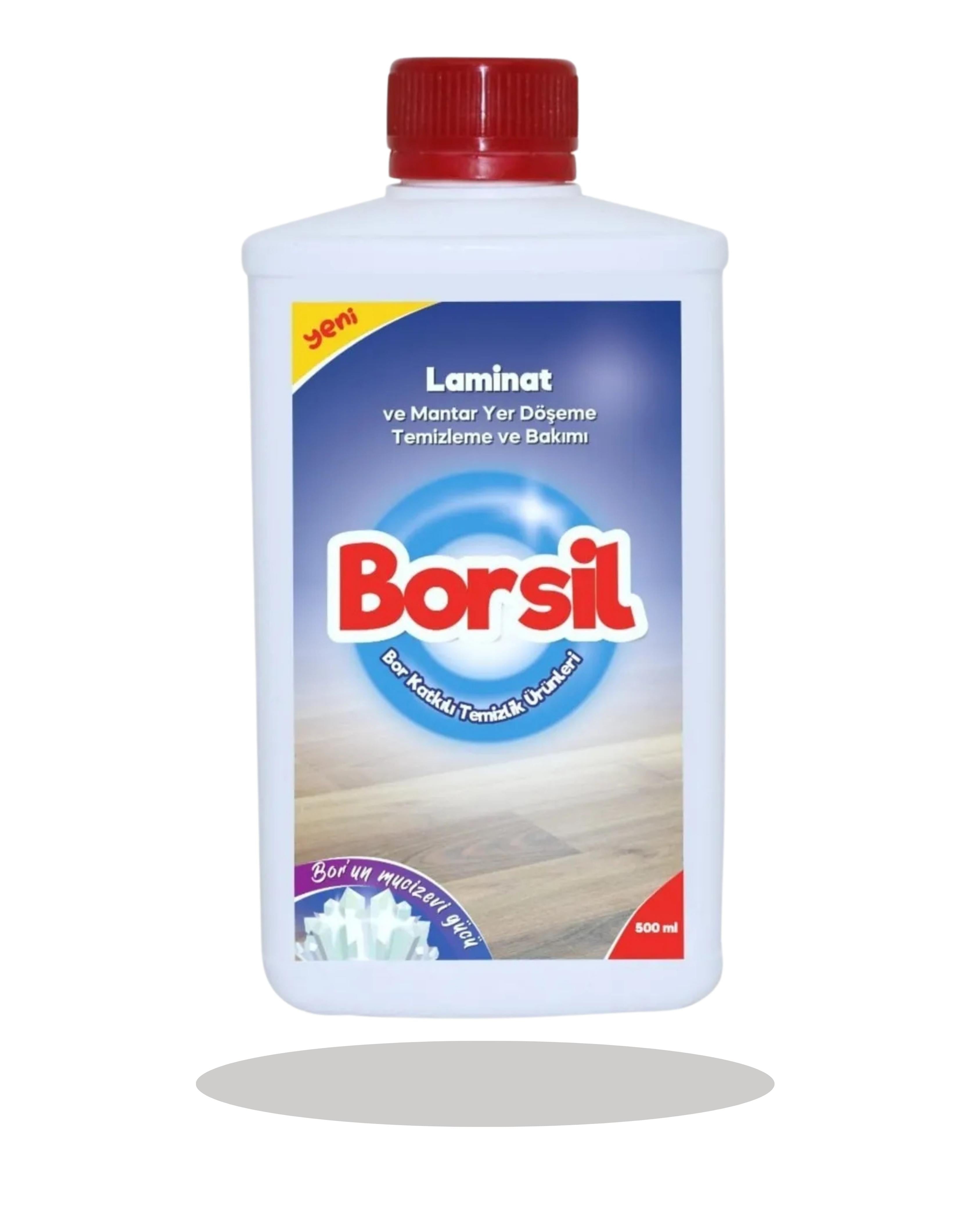 Borsil Laminat Ve Mantar Yer Döşemesi Temizleyici Parlatıcı Etkili Nano Teknoloji Panel Bakımı