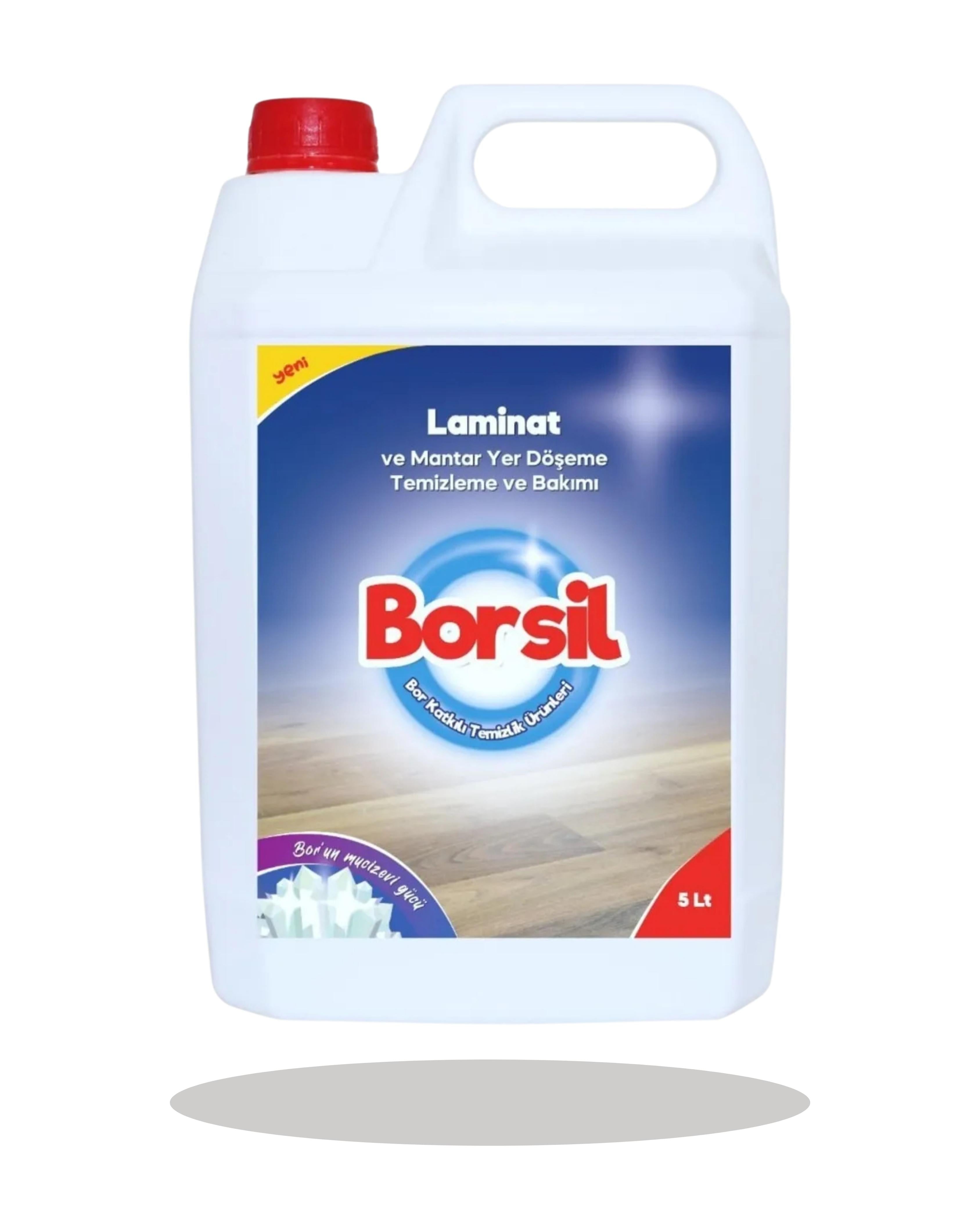 Borsil Laminat Ve Mantar Yer Döşemesi Temizleyici Parlatıcı Etkili Nano Teknoloji Panel Bakımı