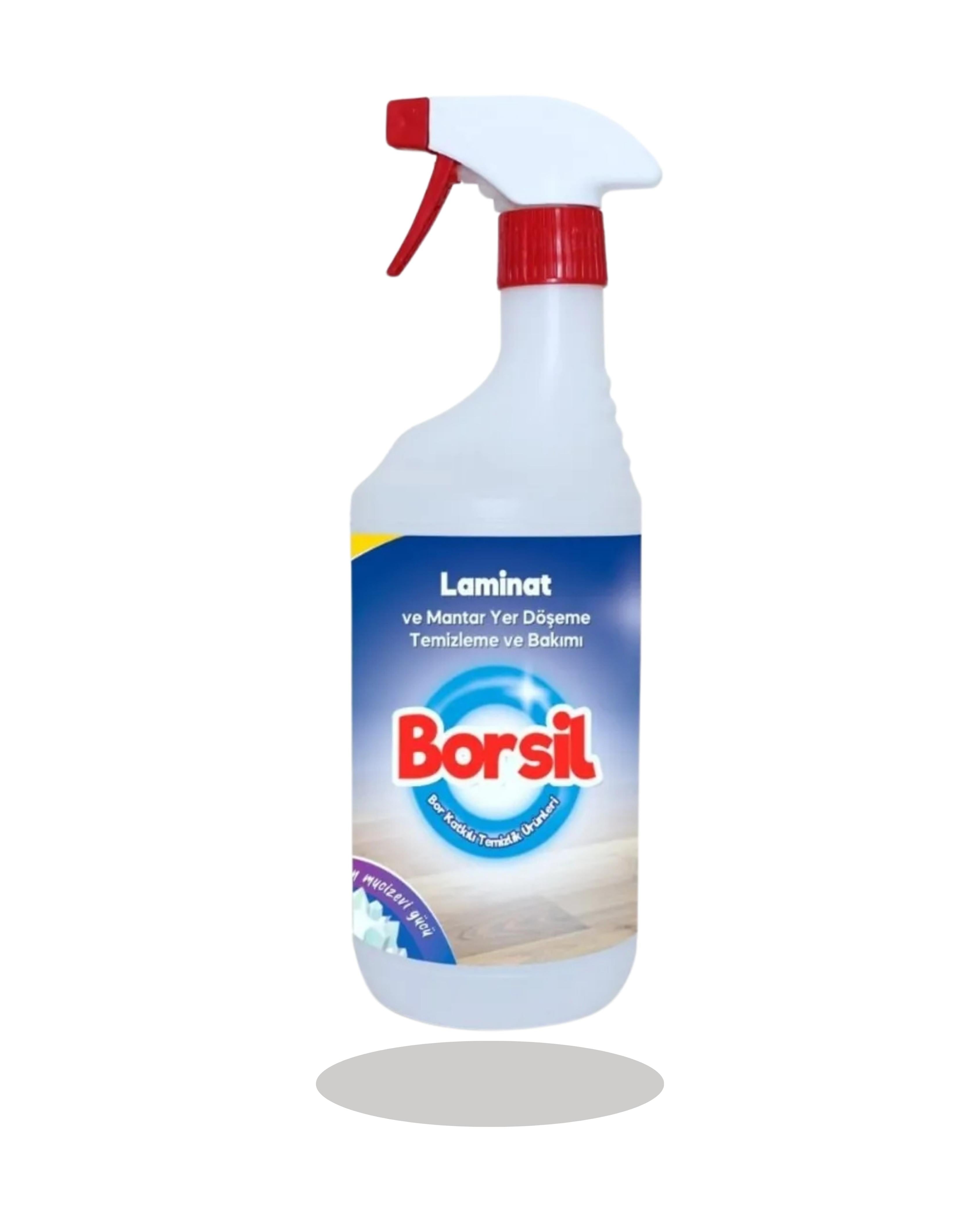 Borsil Laminat Ve Mantar Yer Döşemesi Temizleyici Parlatıcı Etkili Nano Teknoloji Panel Bakımı